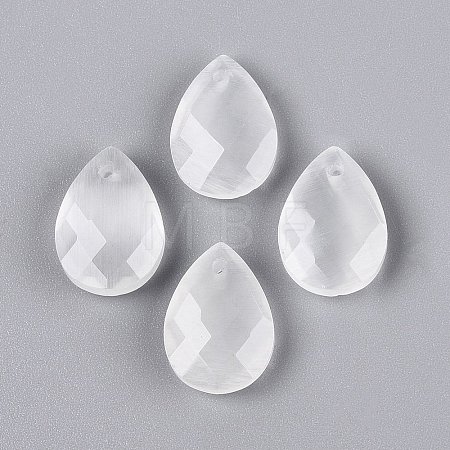 Cat Eye Pendants G-N362-13T-1