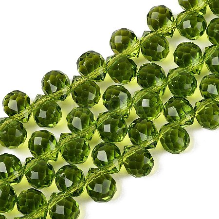 Transparent Glass Beads Strands GLAA-Q116-01A-B11-1