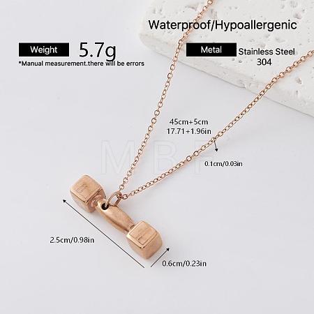 304 Stainless Steel Pendant Necklaces for Women EI8991-5-1