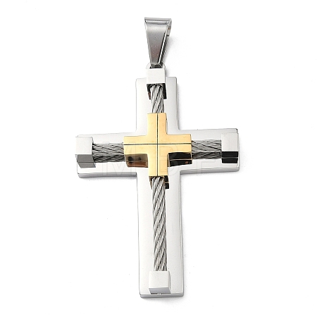 304 Stainless Steel Pendants STAS-H256-05GP-1
