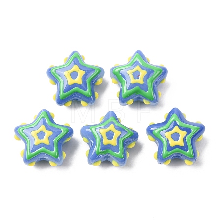 Glass Enamel Beads GLAA-B033-02B-1