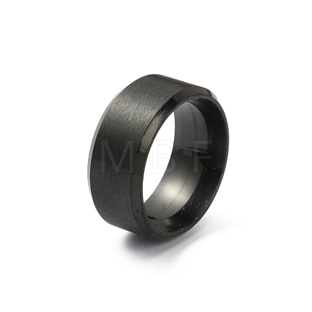 201 Stainless Steel Plain Band Ring for Women RJEW-WH0010-06A-MB-1
