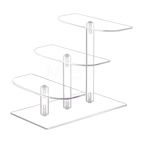 3-Tier Acrylic Action Figure Display Riser Stands ODIS-WH0026-30-1