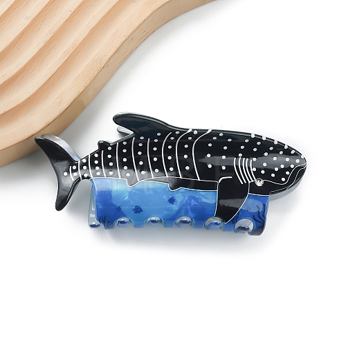 Whale PVC Large Claw Hair Clips PW-WGD61FE-03-1