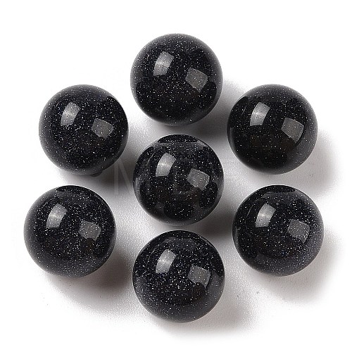 Synthetic Blue Goldstone No Hole Sphere Beads G-K353-04D-26-1