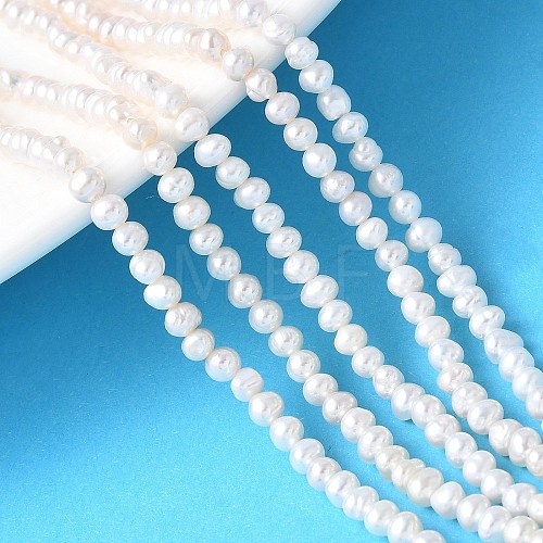 Natural Cultured Freshwater Pearl Beads Strands PEAR-I007-07N-03A-1