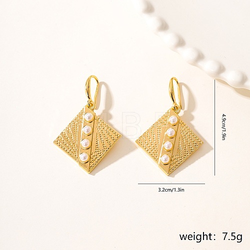 Luxury Vintage Exaggerated Metal Leaf Earrings for Party Gift Banquet Wear JZ7614-3-1