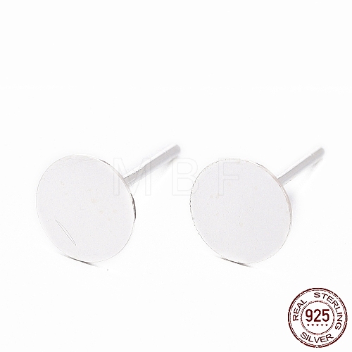925 Sterling Silver Stud Earring Findings X-STER-T002-201S-1