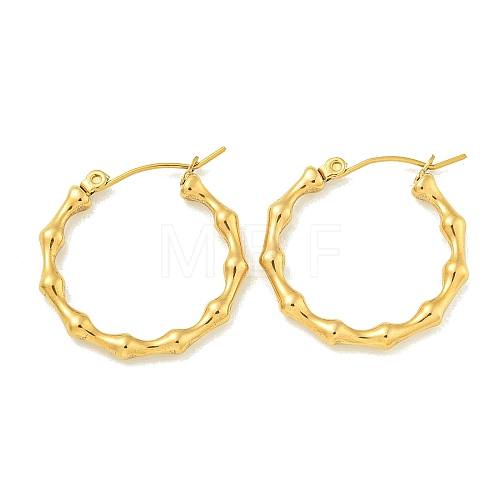 PVD Vacuum Plating 304 Stainless Steel Hoop Earrings for Women EJEW-G401-06G-1