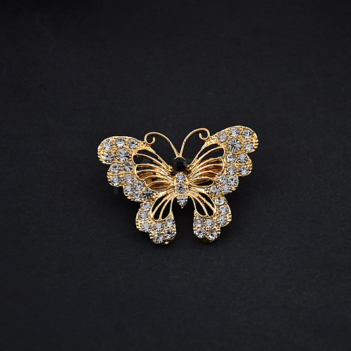 Exquisite Butterfly Rhinestone Brooch PW-WGF328A-01-1