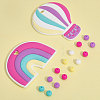 32Pcs 7 Style Food Grade Eco-Friendly Silicone Beads DIY Nursing Necklaces Making SIL-CA0002-10-3