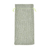 Rectangle Polyester Imitation Burlap Packing Pouches ABAG-N009-01A-03-1
