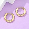 Ion Plating(IP) 304 Stainless Steel Huggie Hoop Earrings X-EJEW-F111-16mm-G-5