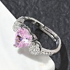 Brass Adjustable Finger Ring for Women CU-CBA7E55-05P-3