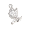 Valentine's Day Brass Micro Pave Clear Cubic Zirconia Pendants KK-D225-12P-1