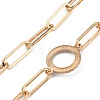 Star Brass Lariat Necklaces NJEW-JN03041-03-4