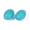 Handmade Ribbed Lampwork Beads LAMP-N042-01E-2