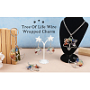 Fashewelry 6Pcs 3 Styles 7 Chakra Natural Mixed Gemstone Chip Bigs Pendants FIND-FW0001-36-21