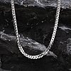 Stainless Steel Cuban Link Chains Necklaces PW-WGE1B56-01-2