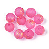 Baking Paint Glass Beads DGLA-N014-8mm-01F-1