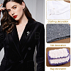 4Pcs Cross Stainless Steel Lapel Pin Back Brooches for Backpack Clothes JEWB-GA0001-53P-5