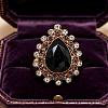 Zinc Alloy Glass Finger Rings UG8757-4-1