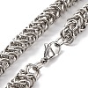 201 Stainless Steel Rope Chain Necklace NJEW-F222-27P-2