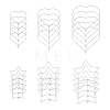 304 Stainless Steel Hoop Earring Findings STAS-UN0017-02P-1