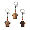 Natural Tiger Eye Chakra Keychain KEYC-F034-01D-4