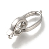Brass Fold Over Clasps KK-H480-15P-1