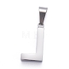 304 Stainless Steel Letter Pendants STAS-H127-L-P-2