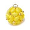 Glass Seed Beaded Pendants PALLOY-MZ01352-01-1