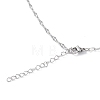 304 Stainless Steel Dapped Chain Necklace for Men Women STAS-B039-07P-3