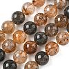 Natural Herkimer Diamond Beads Strands G-Z115-C01-10mm-2