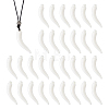 30Pcs Opaque Acrylic Big Pendants SACR-DC0001-22-1