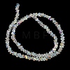 Electroplate Transparent Glass Beads Strands EGLA-P061-04C-AB22-3