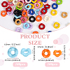 200Pcs 2 Styles Opaque Acrylic European Beads Beads OACR-ME0001-43-2