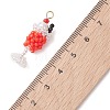 Glass Seed Beaded Pendants PALLOY-MZ01269-01-4