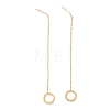 Long Chain with Open Ring Dangle Stud Earrings EJEW-A067-10G-4