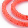 Handmade Polymer Clay Bead Strands CLAY-T002-6mm-44-3