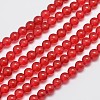 Natural & Dyed Malaysia Jade Bead Strands G-A146-6mm-A02-4