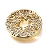Brass Micro Pave Clear Cubic Zirconia Connector Charms CU-CBAA556-04D-2