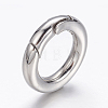 Tarnish Resistant 304 Stainless Steel Spring Gate Rings LS-STAS-D070-01P-1-3