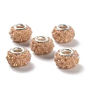 AB Color Resin Rose Flower European Beads RESI-M001-05-2