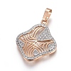 Brass Micro Pave Cubic Zirconia Jewelry Sets SJEW-F189-01KCG-2