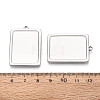 304 Stainless Steel Pendant Cabochon Settings STAS-N108-77P-3