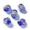 Handmade Foil Lampwork Beads Strands FOIL-Z001-06E-2