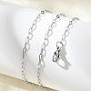 Non-Tarnish 304 Stainless Steel Paperclip Chain Necklace with Lobster Claw Clasps for Men Women X-NJEW-H205-03P-01-4
