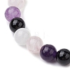 Natural Mixed Gemstone Beaded Stretch Bracelets for Women Men BJEW-JB11553-3