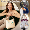 2Pcs 2 Styles Acrylic Oval & Barrel Bead Purse Chains HJEW-PH02438-5